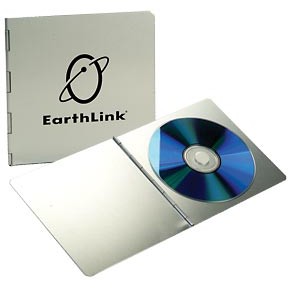 Aluminum Hinged Single CD Holder (5 3/4"x5 3/8")