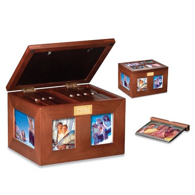 Cherry Brown 12 Window Design Photo Union Box (280 of 4"x 6" Photos)