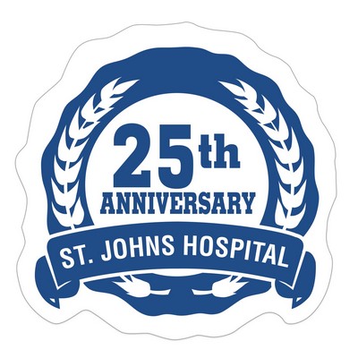 Occasion Roll Label | Circle | 1 3/16" x 1 3/16" | Scalloped Edge w/Banner | Wht Gloss Paper