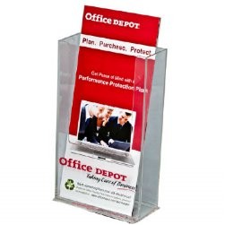 Upright Freestanding Single Pocket Holder (4 1/4"x7 1/4"x1 1/4") - 2500 unit minimum