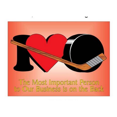 I Love Hockey Rectangle Photo Hand Mirror (2½"x3½")