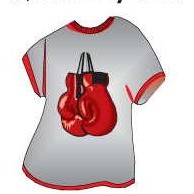 Boxing Gloves T-Shirt Lapel Pin