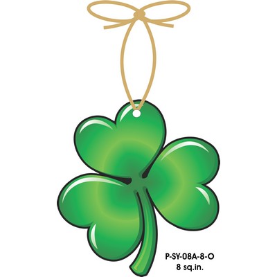 Shamrock Promotional Ornament w/ Black Back (8 Square Inch)