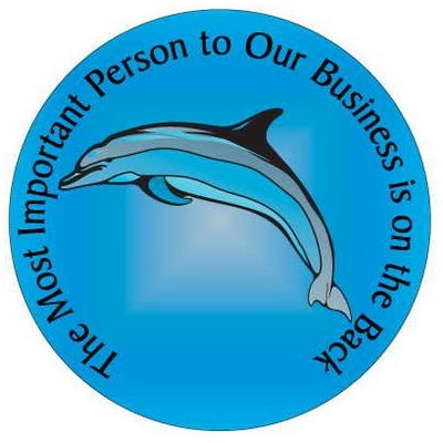 Dolphin Photo Hand Mirror (2½" Diameter)