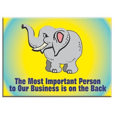 Elephant Rectangle Photo Hand Mirror (2½"x3½")