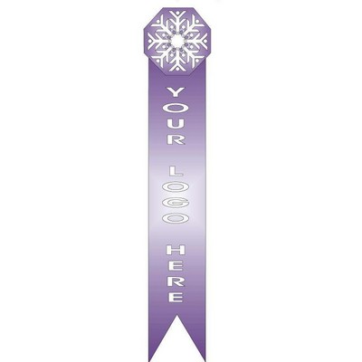 Snowflake Bookmark w/ Black Back