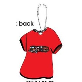 Fire Truck T-Shirt Zipper Pull