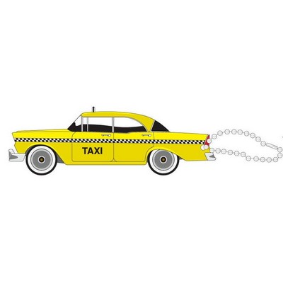 Taxicab Promotional Key Chain w/ Black Back (4 Square Inch)