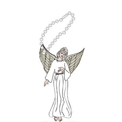 Angel Promotional Key Chain w/ Black Back (12 Square Inch)