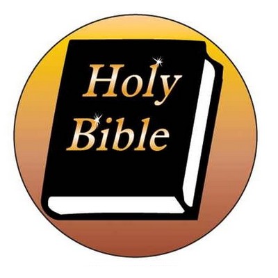 Holy Bible Round Metal Photo Magnet (2 1/2")