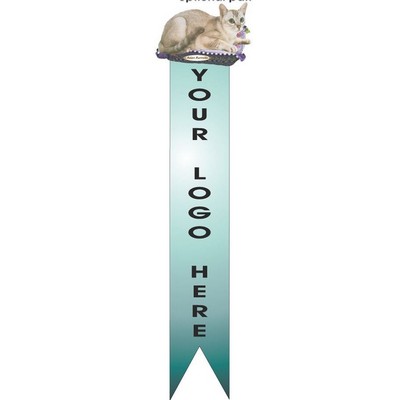 Asian Burmilla Cat Bookmark w/ Black Back