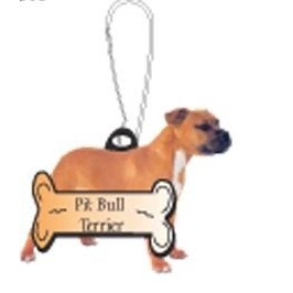 Pitbull Terrier Dog Zipper Pull