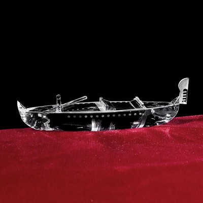 Crystal City Theme Gondola Sculpture (6")