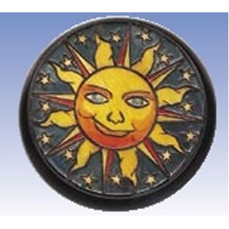 Bryon Allen Dark Blue Wood Box Sun Decoration (5"x2")