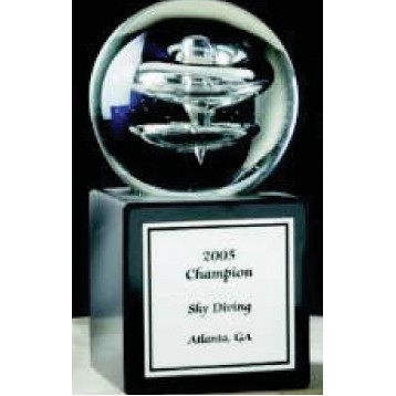 3" Hand Blown Glass Galaxy Award