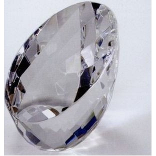Optic Crystal Faceted Egg (2 3/8"x2")