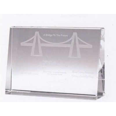 Small Horizontal Baldwin Optical Crystal Award