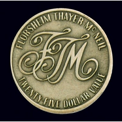 3" Bronze Oxidation Coin or Medallion