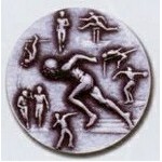 Stock Newport Mint Medal - 1 1/2" (Track & Field Male)