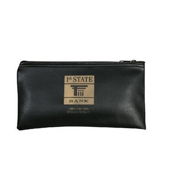 Vinyl Bank Bag w/ Zipper Closure