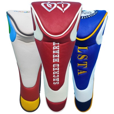 Magnetic Closure Embroidered Driver Head Cover