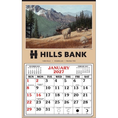 Larry Anderson Wildlife "The Challenge" Full Apron Hanger Calendar