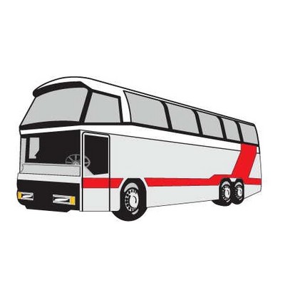 Commercial Bus Executive Magnet w/ Full Magnetic Back (10 Square Inch)