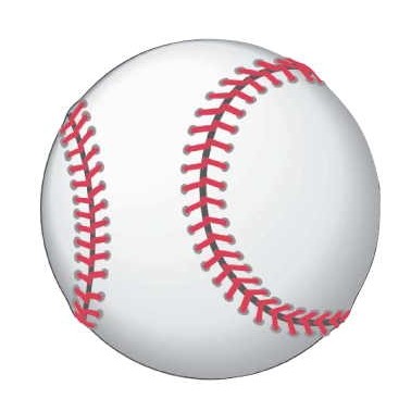 Baseball Promotional Magnet w/ Strip Magnet (10 Square Inch)