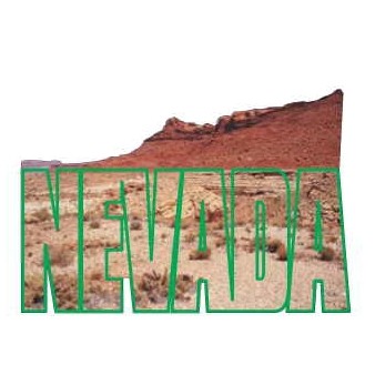 Nevada Desert Promotional Magnet w/ Strip Magnet (10 Square Inch)