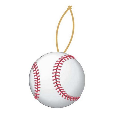 Baseball Ornament w/ Clear Mirrored Back (3 Square Inch)