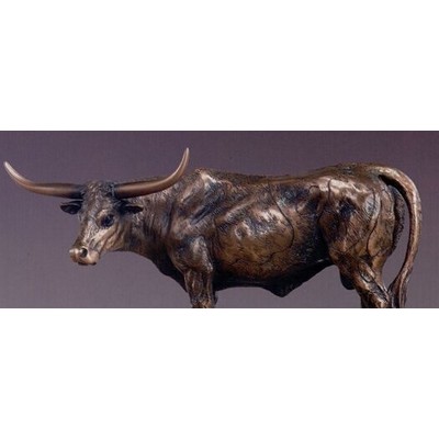 Longhorn Steer Trophy on Oblong Base (10"x7")