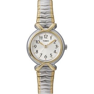 Timex® 2-Tone Mid Size Elevated Classics Dress Expansion Watch