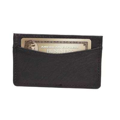 Ashlin® Designer Cheshire Midnight Black 2-Sided Business Card Case