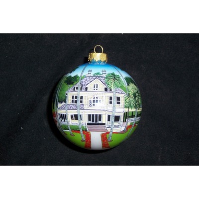 3" Ball Glass Ornament - Complex Artwork
