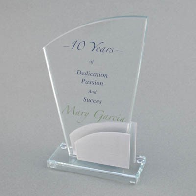 Prestige Aluminum 12 Award (5 1/2"x8 1/2"x2")