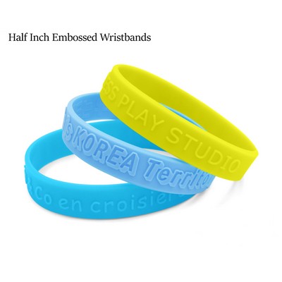 Custom Embossed Silicone Wristband