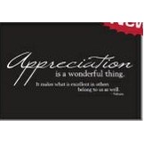 Appreciation Quote Business Note Card - 3 sizes