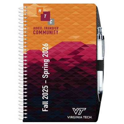 Full Color Academic Weekly Planners w/Pen Safe Back (5 ¼"x 8 ¼")
