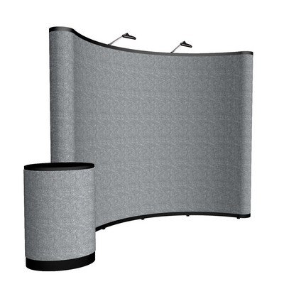 10' Curved Show 'N Rise Floor Display Kit (Fabric)