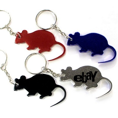 Rat / Mouse Shape Bottle Opener w/Key Chain