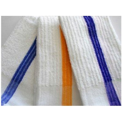 Center Striped Bar Mop Double Ribbed Terry 17"x20" (DISCONTINUED ITEM)