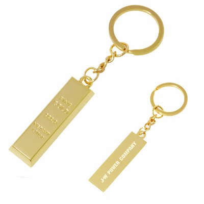 Miniature Gold Bar Keytag