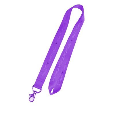 1" Violet Nylon Lanyard (20 Mil)