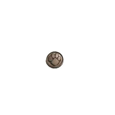 Chocolate Paw Print Round