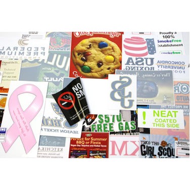 4-Color Process/Spot Color Static Cling Labels on Sheet (5.1 to 7.5 Sq. Inches)