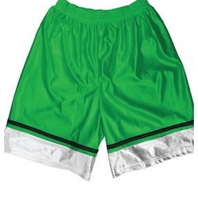 Youth 7" Inseam Dazzle Athletic Short w/ Contrast Bottom Panel & Piping