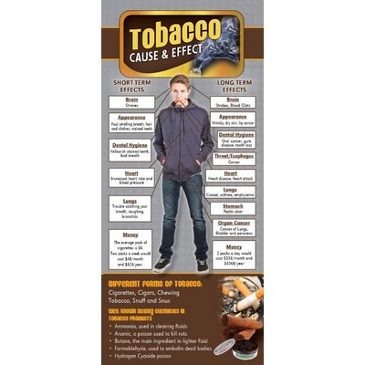Tobacco Cause & Effect Rack Card (4" x 9")