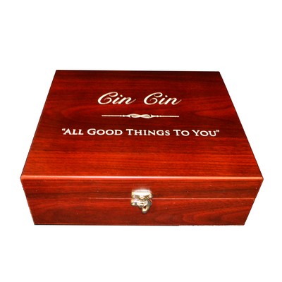 Martini Set in Rosewood Gift Box