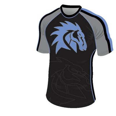 Fully sublimated short sleeve rash guard