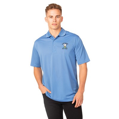 Zorrel® Rockhurst Syntrel™ Men's Jacquard Stripe Polo Shirt